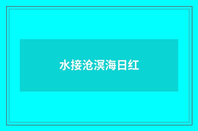 水接沧溟海日红
