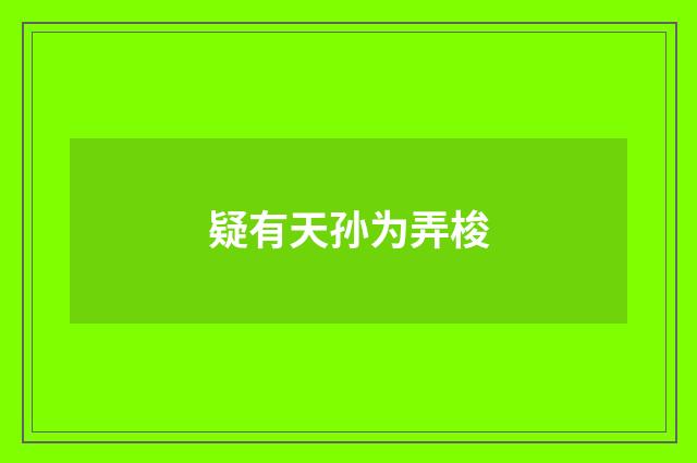 疑有天孙为弄梭