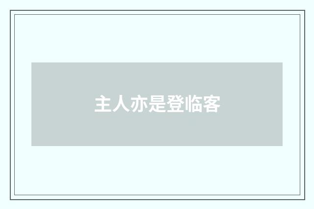 主人亦是登临客