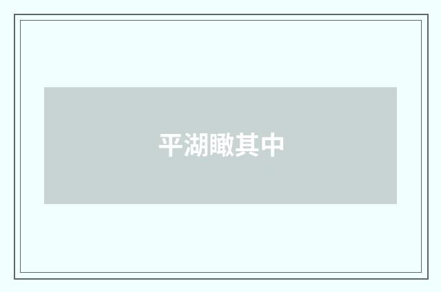 平湖瞰其中