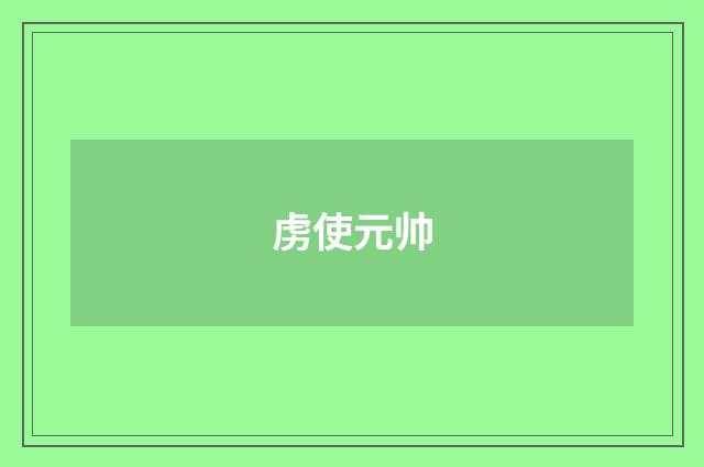 虏使元帅