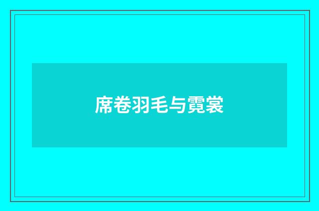 席卷羽毛与霓裳