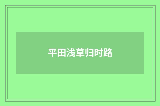 平田浅草归时路