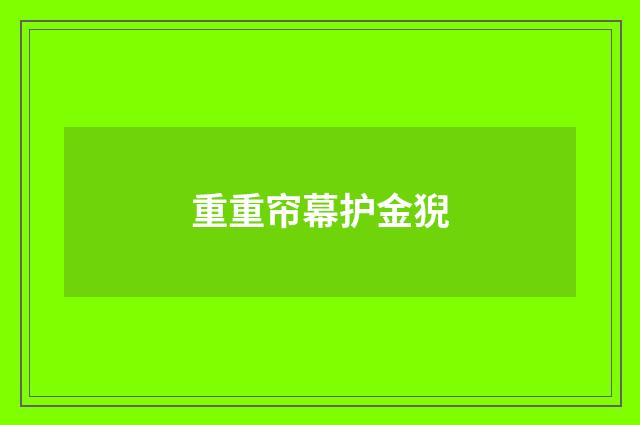 重重帘幕护金猊