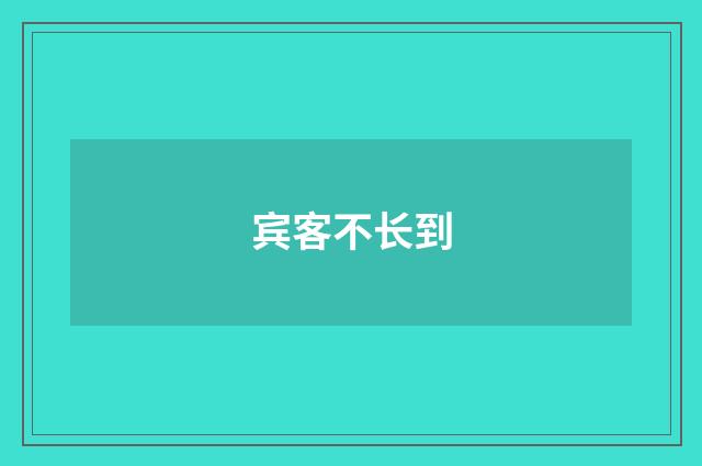 宾客不长到
