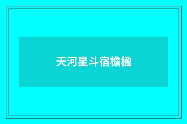 天河星斗宿檐楹