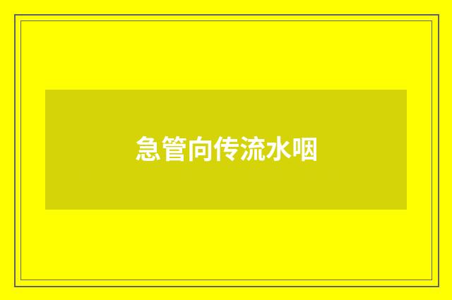 急管向传流水咽
