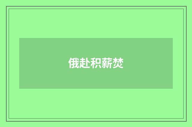 俄赴积薪焚