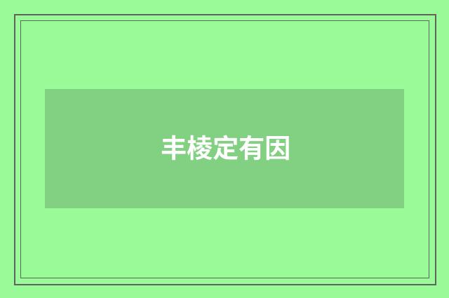 丰棱定有因
