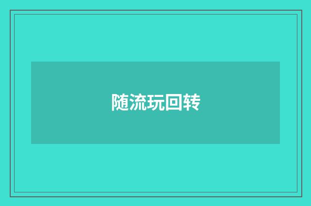 随流玩回转