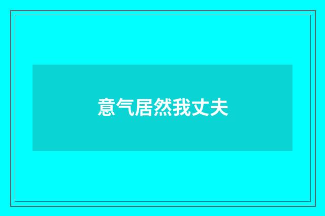 意气居然我丈夫