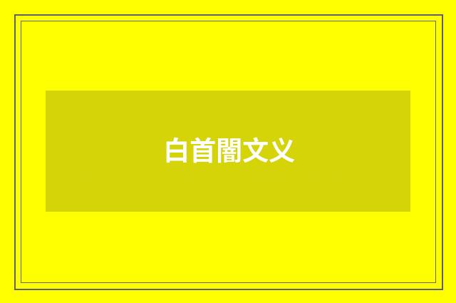 白首闇文义