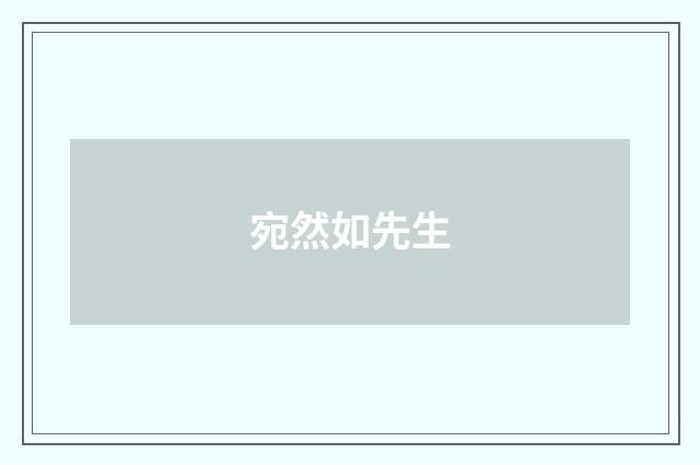 宛然如先生