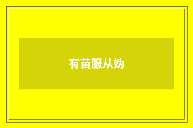 有苗服从妫