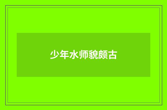 少年水师貌颇古