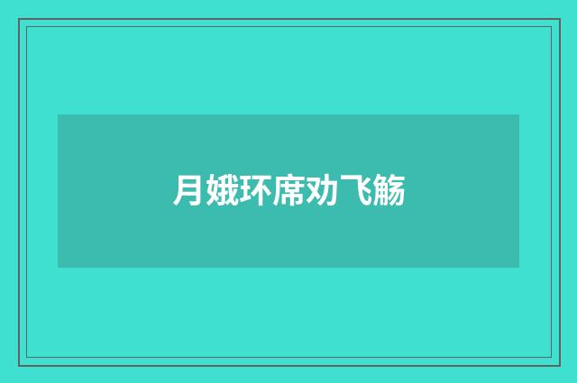 月娥环席劝飞觞