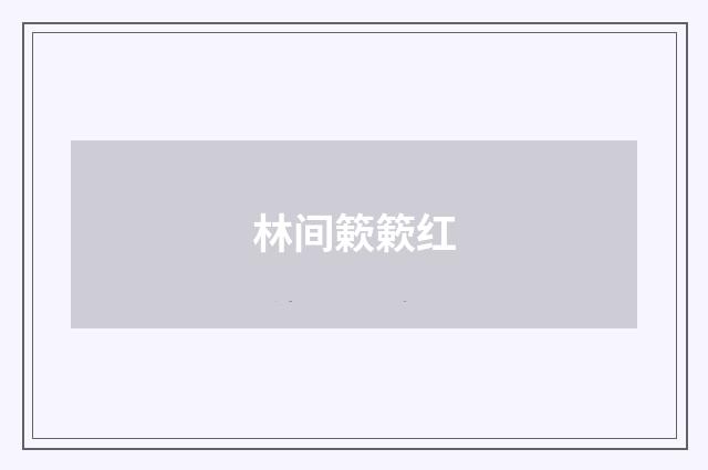 林间簌簌红
