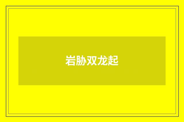 岩胁双龙起