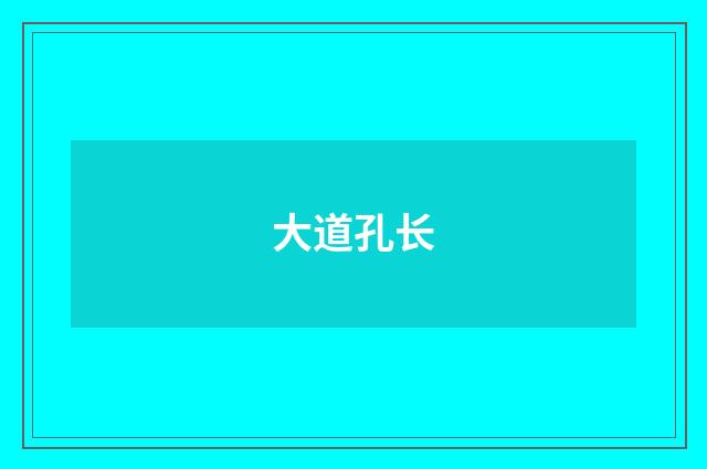 大道孔长