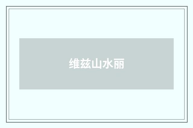维兹山水丽
