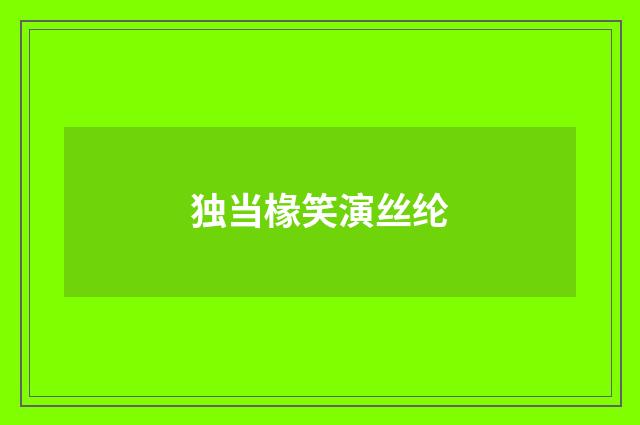 独当椽笑演丝纶