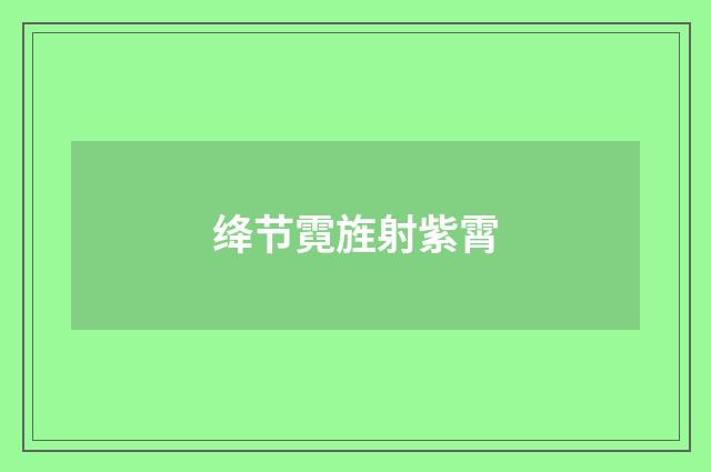 绛节霓旌射紫霄