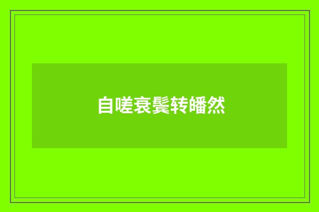 自嗟衰鬓转皤然