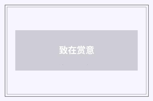 致在赏意