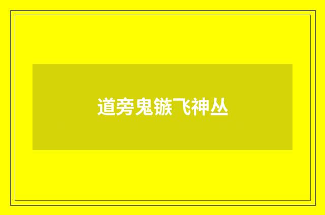 道旁鬼镞飞神丛