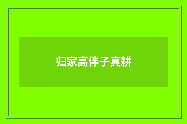 归家高伴子真耕