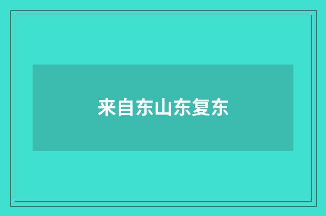 来自东山东复东