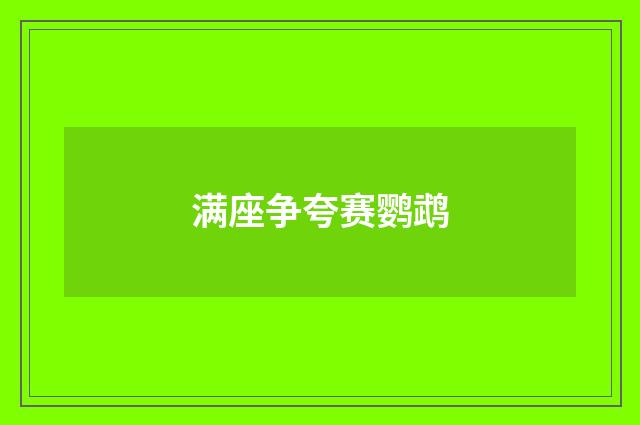 满座争夸赛鹦鹉