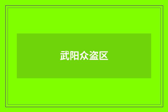 武阳众盗区