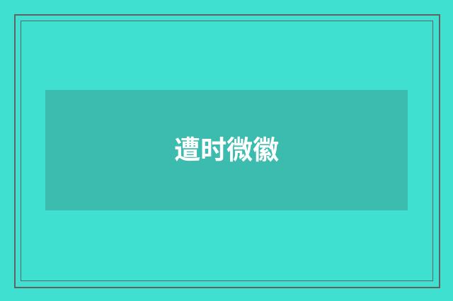 遭时微徽