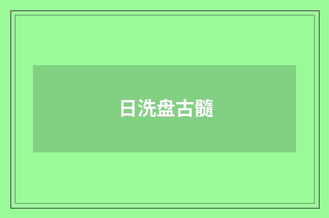 日洗盘古髓
