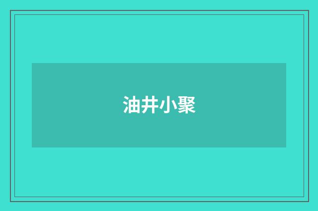 油井小聚