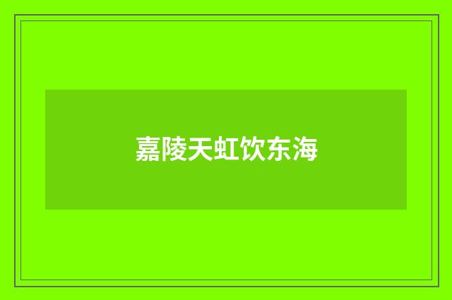 嘉陵天虹饮东海