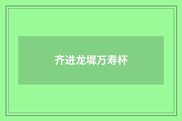 齐进龙墀万寿杯