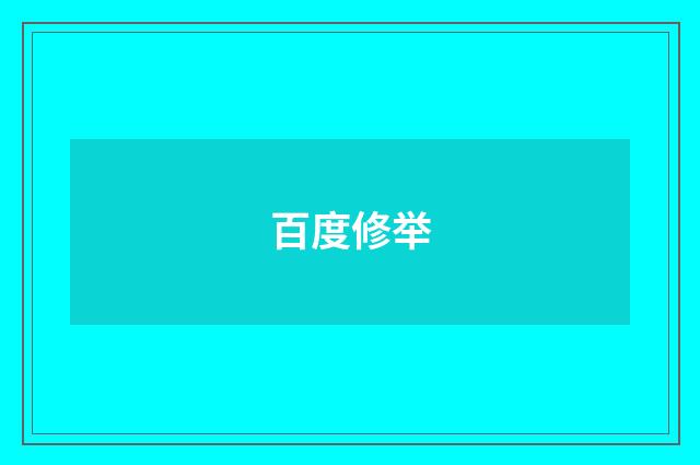 百度修举