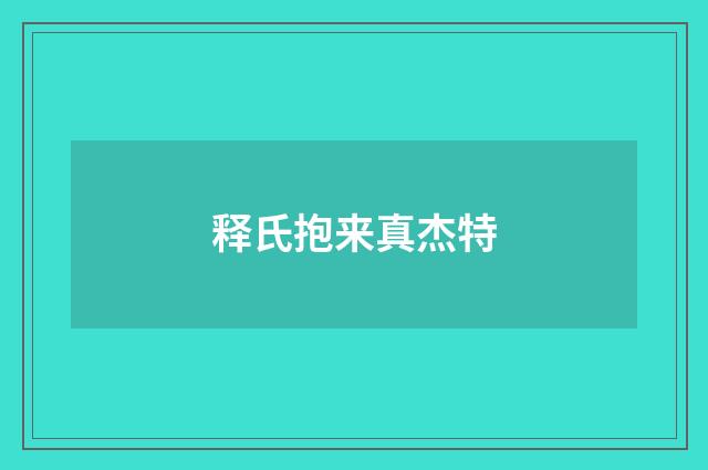 释氏抱来真杰特