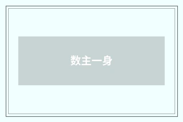 数主一身