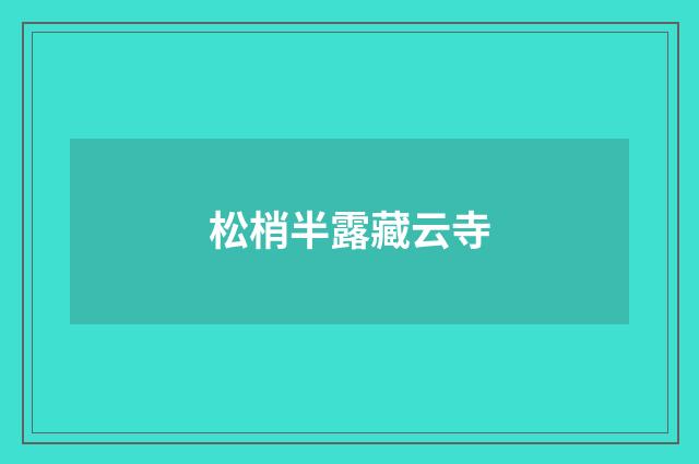 松梢半露藏云寺