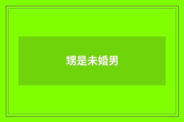 甥是未婚男