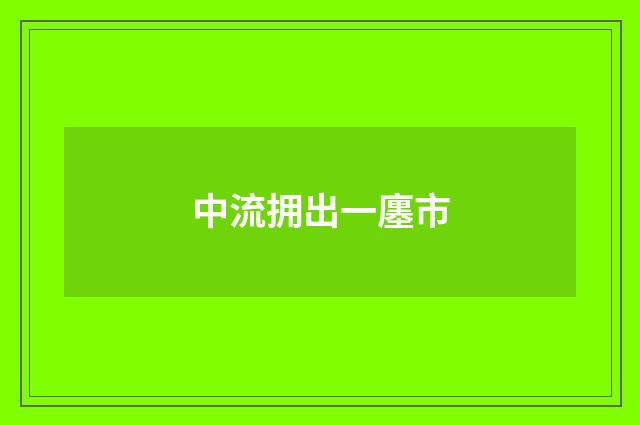 中流拥出一廛市