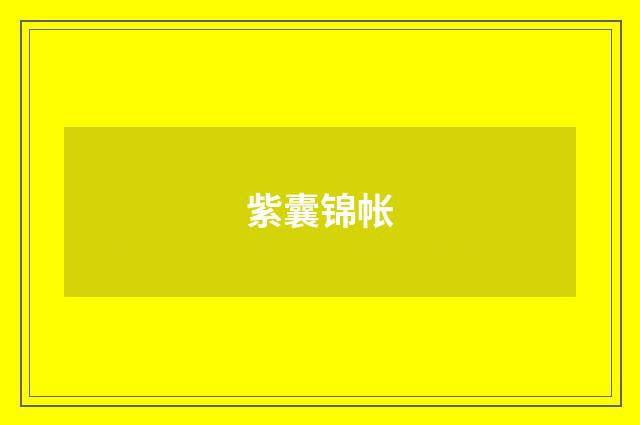 紫囊锦帐