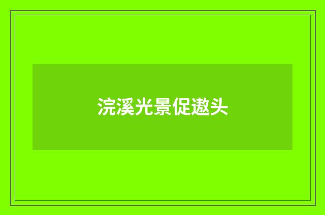 浣溪光景促遨头