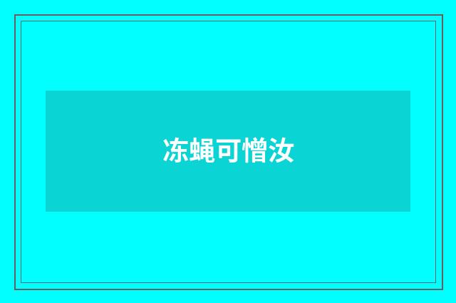 冻蝇可憎汝