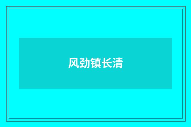 风劲镇长清