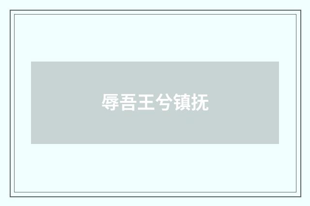 辱吾王兮镇抚