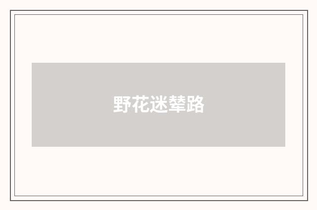 野花迷辇路